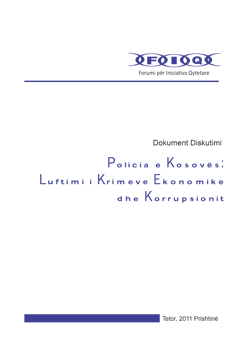 Policia e Kosovës: Luftimi i krimeve ekonomike dhe korrupsionit