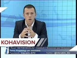 BISEDA INTERAKTIV BETIM MUSLIU INSTITUTI I KOSOVËS PËR DREJTËSI BISEDA INTERAKTIV BETIM MUSLIU INSTITUTI I KOSOVËS PËR DREJTËSI