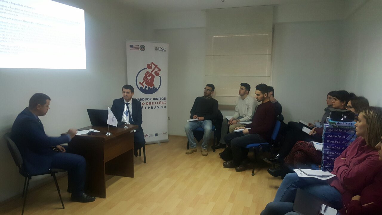 KLI held training for its staff, organizations of civil society and law students for monitoring of the judicial system