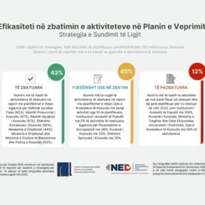 Efikasiteti në zbatimin e aktiviteteve  në Planin e Veprimit për Zbatimin e Strategjisë së Sundimit të Ligjit
